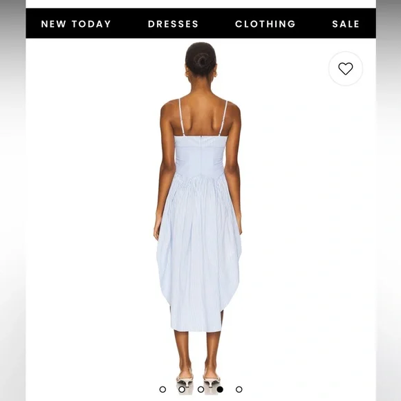 Poplin Cupped Midi Dress in Stripe Sky
Fleur Du Mal - Picture 5 of 8